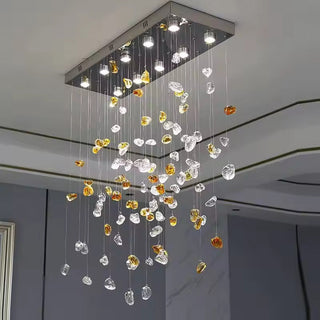 Modern Crystal Chandelier – Elegant LED Lighting for Living Room & Dining