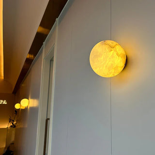 Marble Wall Light – Copper Wall Sconce with Unique Veining & Warm Light