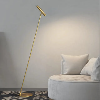Nordic brass floor lamp side – minimalist Scandinavian torch