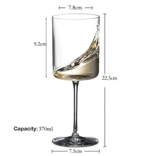 premium lead-free crystal wine glass set elegant drinkware detail