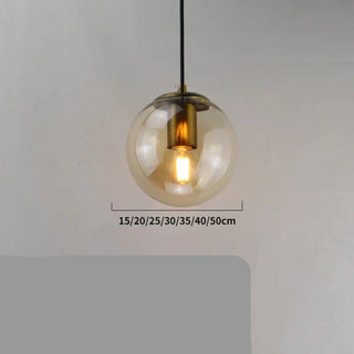 Modern Pendant Light – Gold Pendant Lamp With Glass Shade & Warm Ambient Lighting