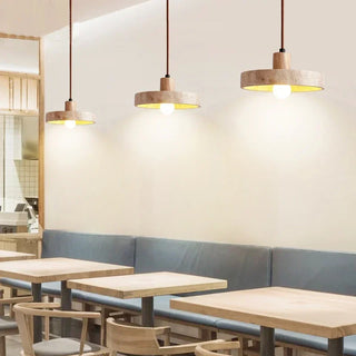 Stone Pendant Light – Modern Pendant Lamp with Adjustable Cable & LED Lighting
