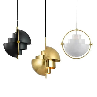 Scandinavian Pendant Light – Modern Iron Pendant with Soft Ambient LED Lighting