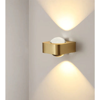 Modern Wall Light | Stainless Steel LED Wall Lamp - Black & Gold Sconce