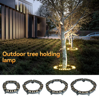 Outdoor Tree Projector – Adjustable Aluminum Ring Light for Garden Lighting