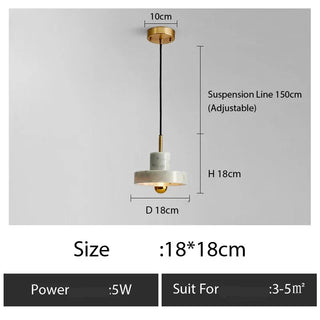 Copper Pendant Light – Minimalist Polished Copper Finish LED Bedroom Lighting