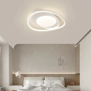 Modern Ceiling Light – White LED Fixture | Dimmable Remote Control Lamp