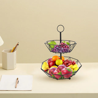 Metal tiered fruit stand