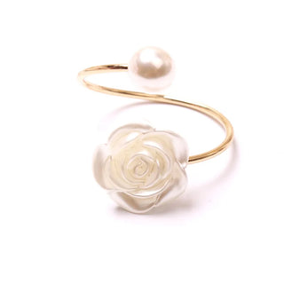 flower napkin holder elegant aluminium napkin rings table decor close-up