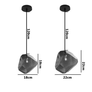 Stone Pendant Light – Colorful LED Pendant Lamp with G4 Bulbs | Energy Saving Design