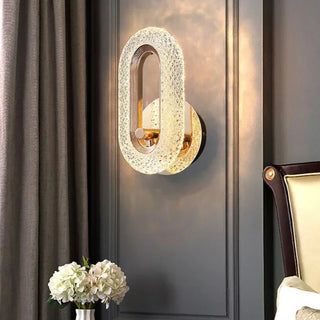 Directional Wall Light – Modern Minimalist Oval Wall Sconce in Gold Metal