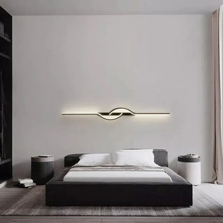 Decorative Wall Lamp – Contemporary Wavy LED Light with Aluminum Silicone Design