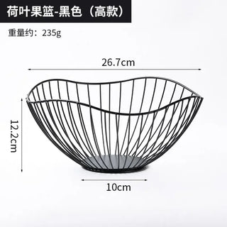 Modern iron fruit basket