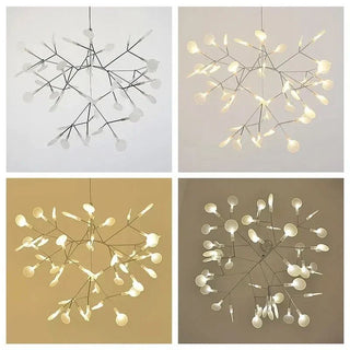 Nordic Pendant Light – 63-Light Firefly Pendant Lamp | Sculptural Branch Chandelier