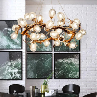 Modern LED Pendant Light - Alloy Rope Installation Light with Remote Control