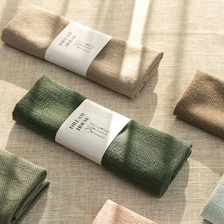 flax placemat cloth non slip heat resistant table placemat dining natural view