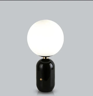 Modern Bedside Lamp | Metal And Glass Lamp With Soft LED Lighting