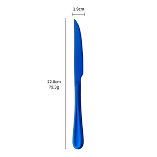 napoli steak knives 4 piece kitchen steak knife set stainless steel cutlery top view