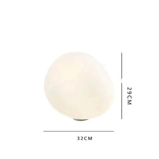 Soft Ceramic Table Lamp – Elegant Opal Glass Lighting with Versatile Design
