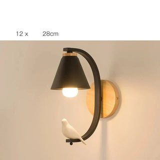 Nordic Wall Sconce – Poetic Bedroom Wall Light | Iron, Wood & Resin Design