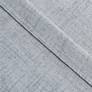 japanese sheer curtain thick grey voile linen privacy soft light front view