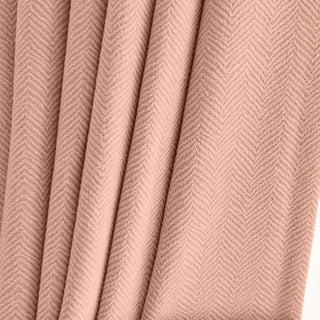 luxury blackout curtain london peach blossom polyester knitted panel drapes front view