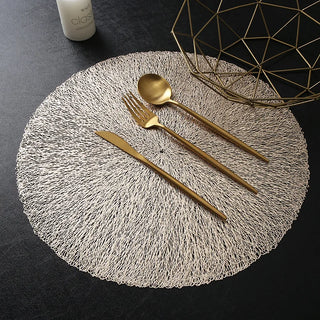 heat insulation placemats non slip pvc dining coasters table protection pads lifestyle view