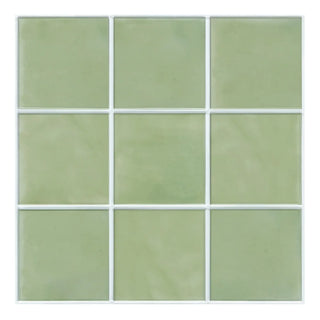sicily wall tile panels self-adhesive eco vinyl sage green matte finish front view