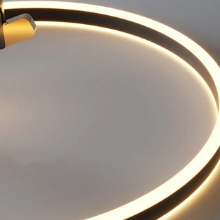 Double Ring Ceiling Light – Modern Aluminum Ring LED Ambient Lighting Fixture
