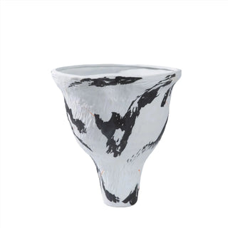ceramic handcraft vase graffiti art charcoal porcelain handmade pottery close-up
