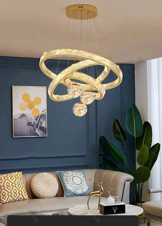 Modern Crystal Chandelier – Dimmable LED Lighting | Elegant Living & Dining Room Fixture