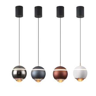 Multicolored Pendant Light – Chrome Finish Lighting With Adjustable Cord