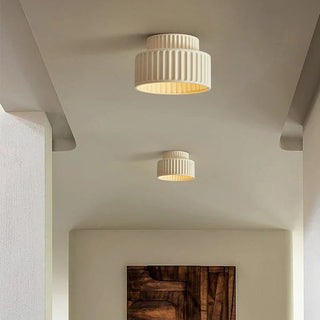 Cream Ceiling Light – Minimalist Bedroom Lamp with Dimmable LED Soft Ambient Lighting