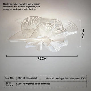 Black Ceiling Light – Modern LED PVC Surface Mount Bedroom Lamp