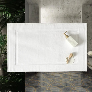 cotton quick-drying antalya plush bath towel rug front view