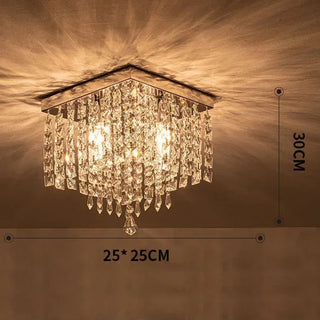 Modern Chandelier – Crystal Flower LED Lighting With Warm Ambiance | Gold Finish