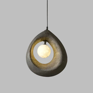 Wabi-Sabi Pendant Light – Handcrafted Organic Pendant Lamp with Soft LED Lighting