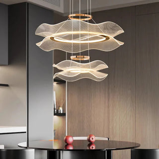 Suspension LED acrylique – Lampe suspendue moderne avec abat-jour en acrylique blanc et finition en fer