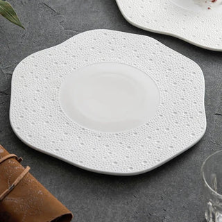 exotic ceramic plate earthworks handcrafted porcelain tableware luxury dining plate set view