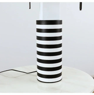 Black White Pendant Lamp – Modern LED Cord Light With Rotary Switch Control