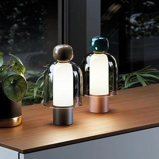 Minimalist Desk Lamp – Glass & Aluminum LED Reading Lamp | Modern Workspace Lighting