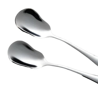 curvy spoon set stainless steel 3 piece eco friendly cutlery foresta metallum side view