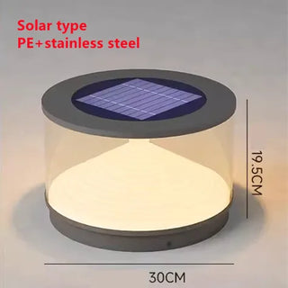 Solar Garden Lamp – Stainless Steel LED Outdoor Solar Light with Long Lasting Battery