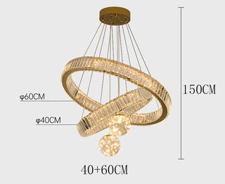 Modern Crystal Chandelier – Dimmable LED Lighting | Elegant Living & Dining Room Fixture