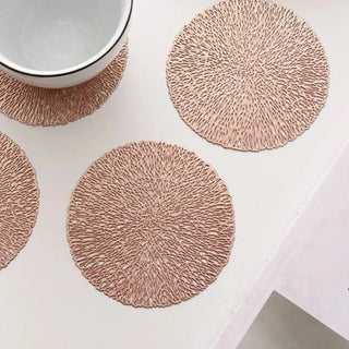 heat insulation placemat non slip table coaster eco friendly heat resistant side view