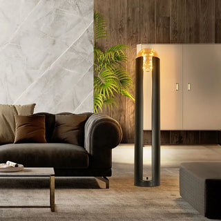 Metal Glass Floor Lamp – Postmodern LED Lighting for Living Room Ambiance