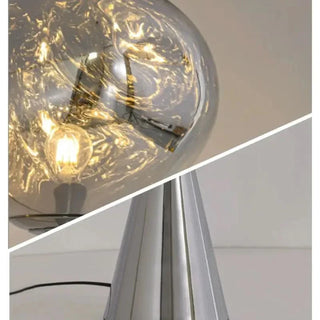 Lava Ball Floor Lamp – Decorative Aluminum Base With Acrylic Globe Light