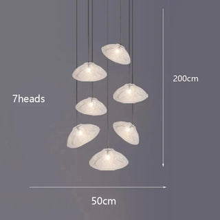 Modern Alloy Pendant Light – Dimmable LED Light with Remote Control for Dining Room Ambience