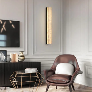 Copper Marble Wall Light – Modern Living Room Lighting With Marble Base