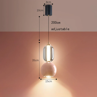 Minimalist Pendant Light - Modern Pendant Lighting With Glass Metal Finish